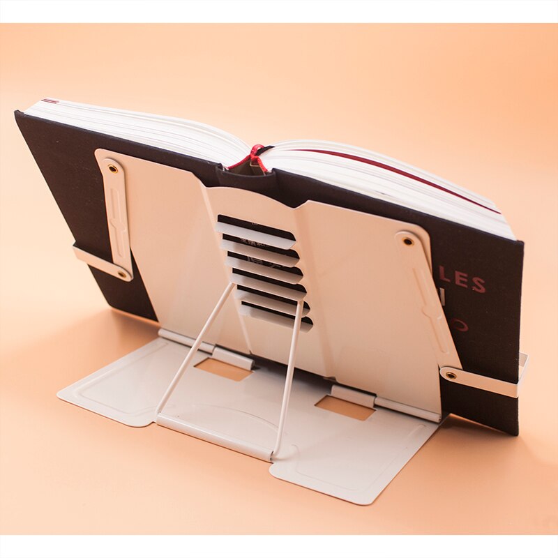 Verstelbare Draagbare Metalen Verstelbare Leesboek Houder Ondersteuning Document Plank Bookstand Tablet Muziek Score Recept Stand