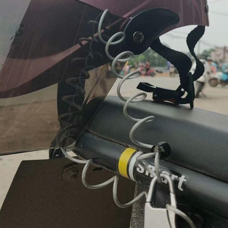 Fietsslot Helm Draad Touw Code Lock Fiets Veiligheidsslot Fiets Apparatuur Mtb Anti-Diefstal Slot Mountainbike Draad touw Padl