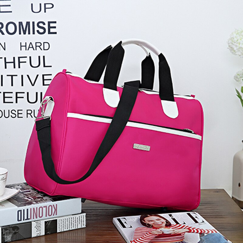 Oksford wodoodporna torba podróżna o dużej pojemności kobiety 2018 moda bagaż worek marynarski zwykły damska torba podróżna na ramię T558