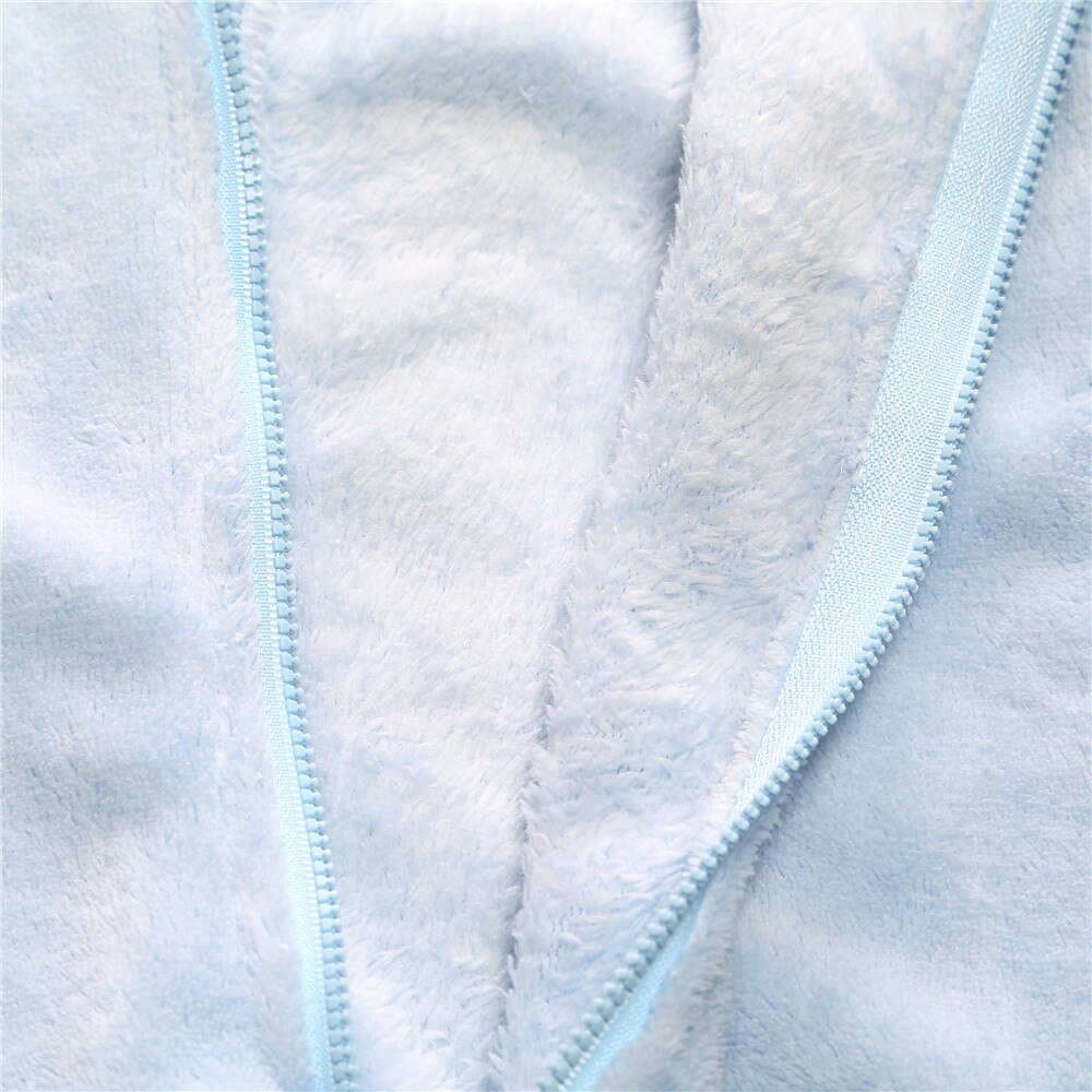 0-9M Dier Algehele Kleding Schattige Baby Rompertjes Winter Baby Baby Jongens Meisjes Romper Hooded Blauw Wit Jumpsuit warme Dikke Outfit