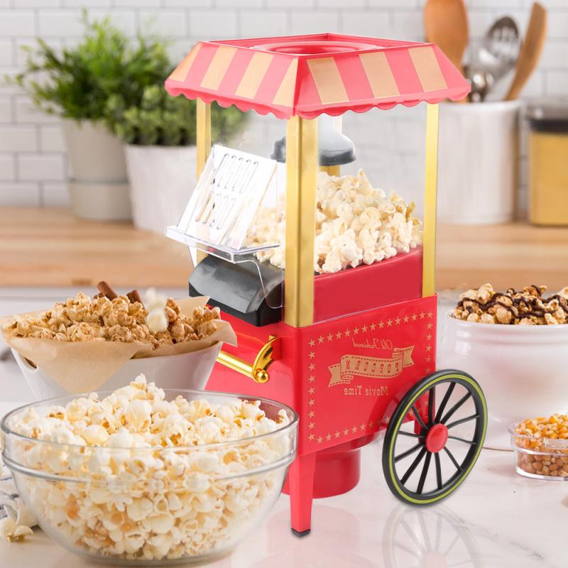 Máquina eléctrica pequeña para hacer palomitas de maíz calientes, para carnaval, hogar, bricolaje, para niños, 220V, HWC
