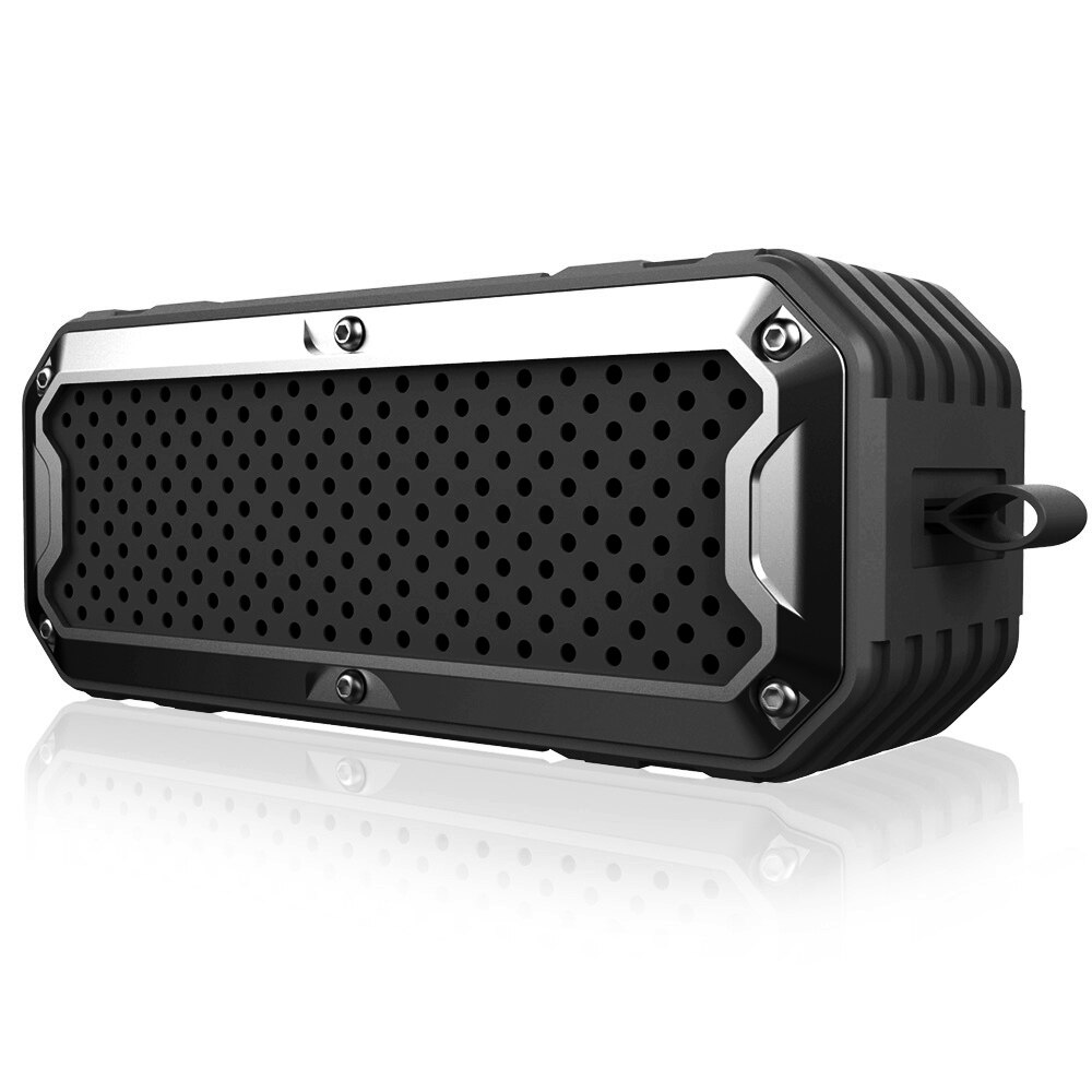 Ijveraar S6 Outdoor Stereo Bass Bluetooth Speaker Draadloze Subwoofer Aux Tf Card MP3 Spelen Met Microfoon: Black