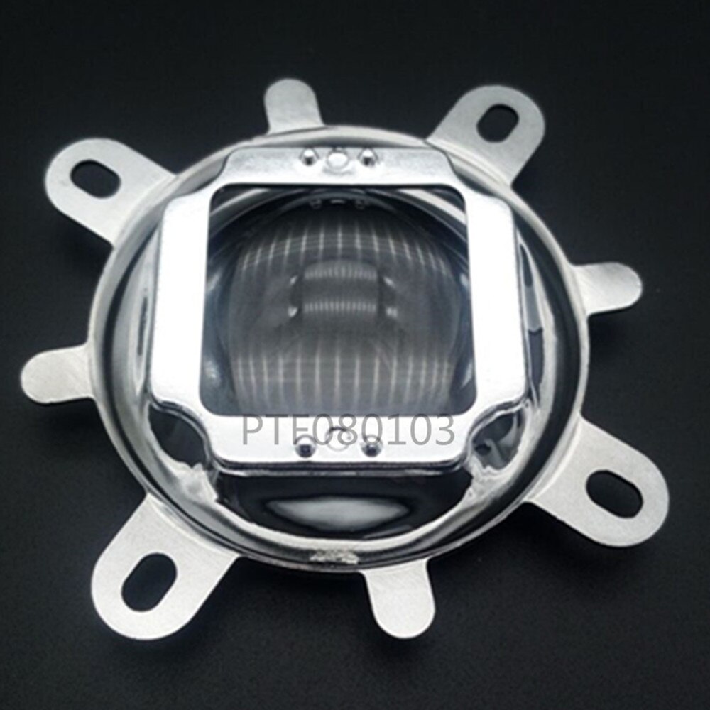 1Set 44mm Optical Glass LED Lens 60 Degree + 50mm Reflector Collimator + Fixed Bracket for 20W 30W 50W 100W COB High Power Chip