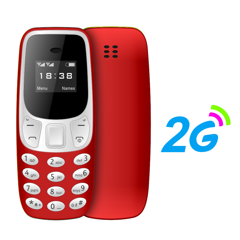 BM10 Mini telefono cellulare 2 SIM Card Auricolare Bluetooth Cambia voce Registrazione vocale a bassa radiazione Piccolo cellulare multilingue: Grigio