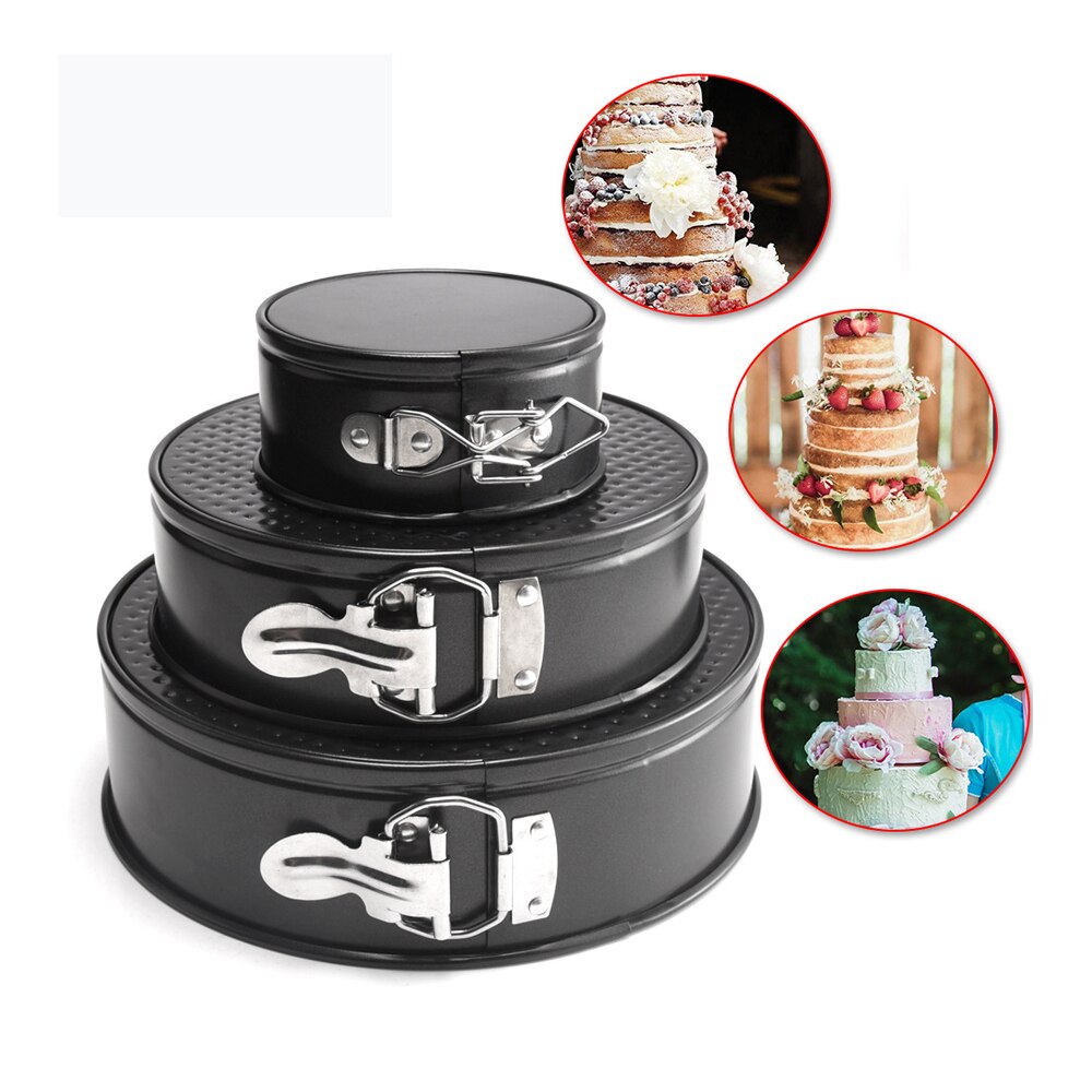 7/10 Inch Non-stick Springform Pan with Removable Bottom/Leakproof Cheesecake Pan Bakeware with Cleaning Cloth