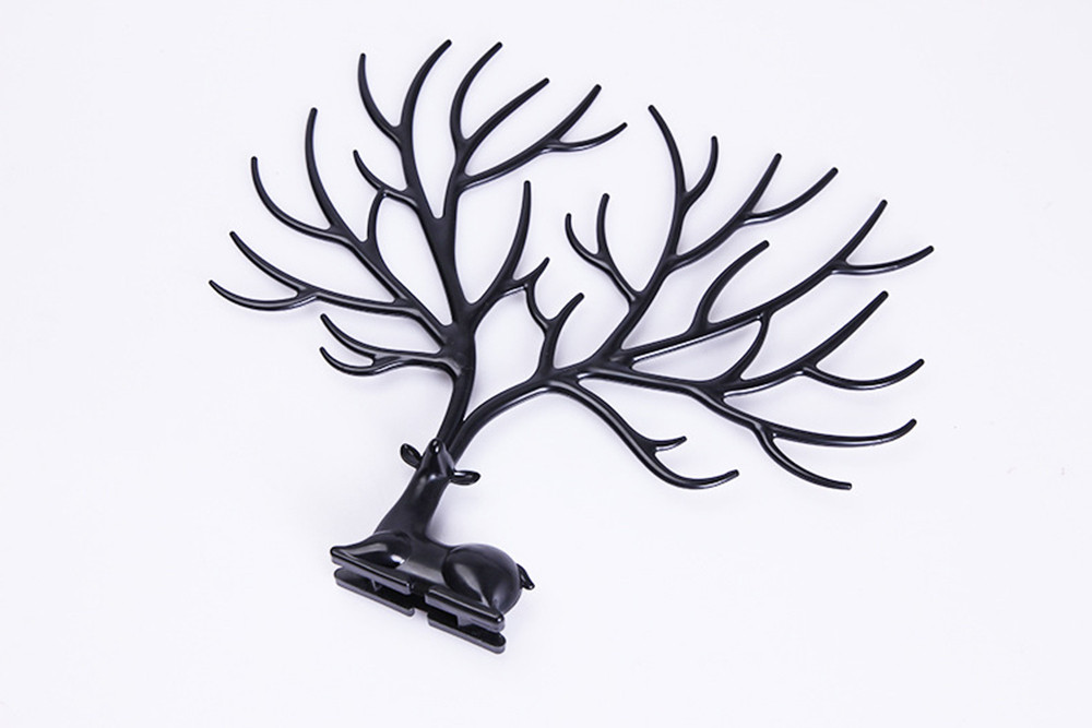 #20 Hirsch Kopf Schmuck Ständer Schmuck Anhänger Ohrringe Halskette Anzeige Stand Baum Lagerung schmuck Veranstalter Halfter