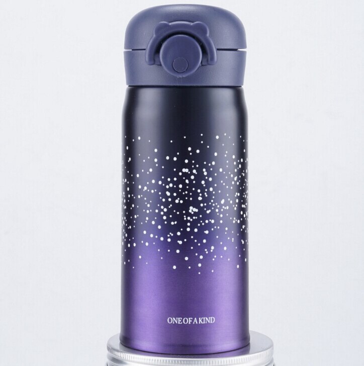 Thermos Bottle Cup Stainless Steel Insulated Travel Camping Hiking Cold Vacuum Flasks 350/500ml Water Bottle Garrafa Termica: Purple