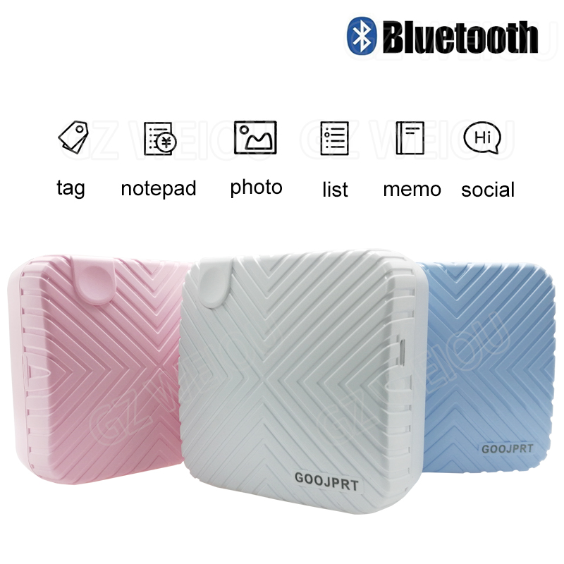 Peripage 58mm mini lomme trådløs printer bluetooth fotoprinter 4.0 til android ios mobiltelefon