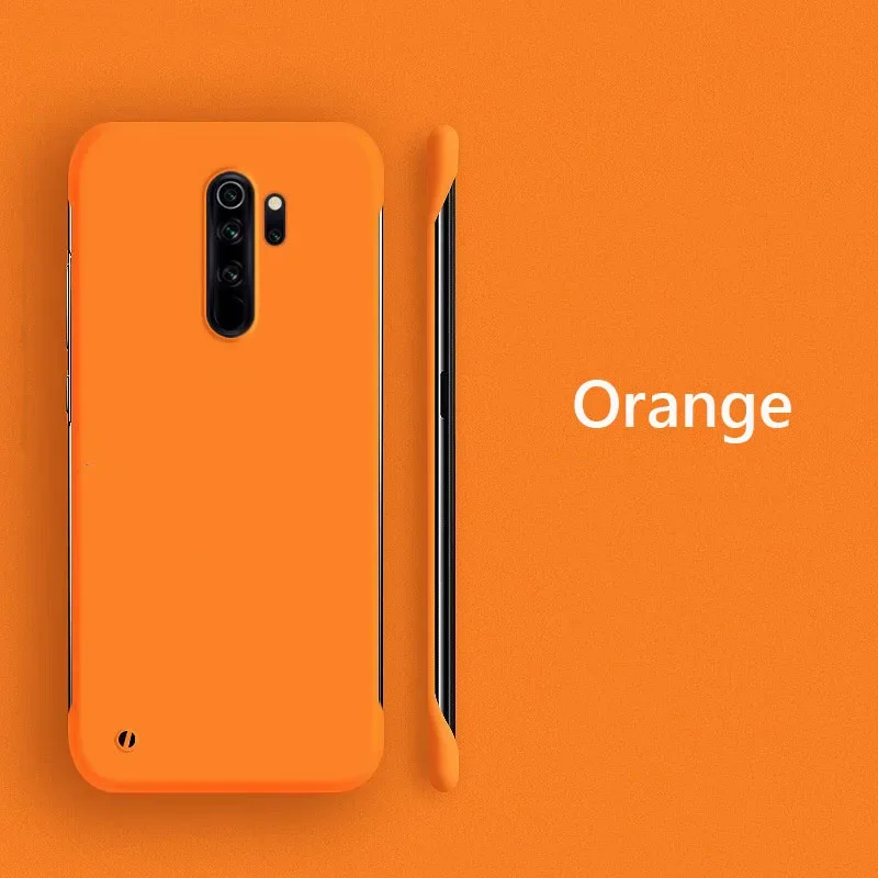 Frameless Slim Matte Hard PC Back Cover Case For Xiaomi Redmi Note 8 Pro Note8 Pro ShockProof Fundas Coque: Navy Blue