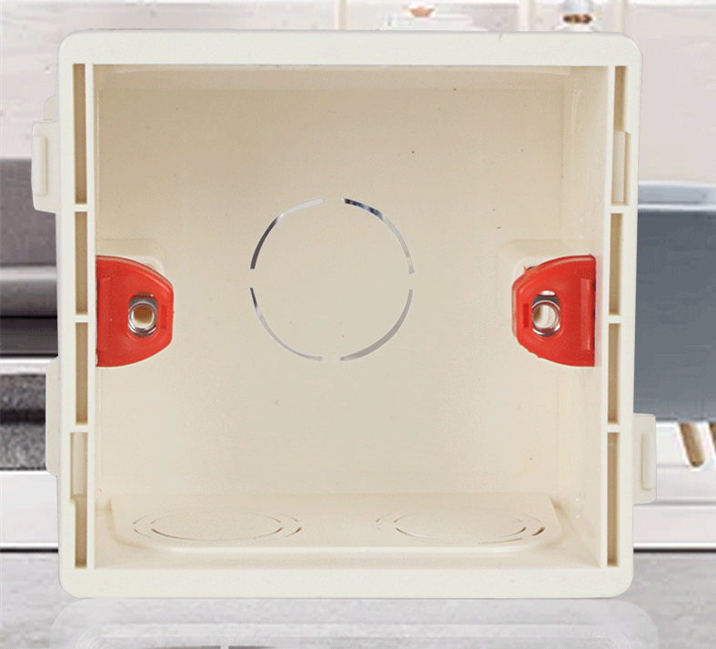 5pcs Hidden Wall Mount Switch Box Wiring 86mm Socket Bottom Box Secret Stash Flame Retardant Plastic Electrical Accessories