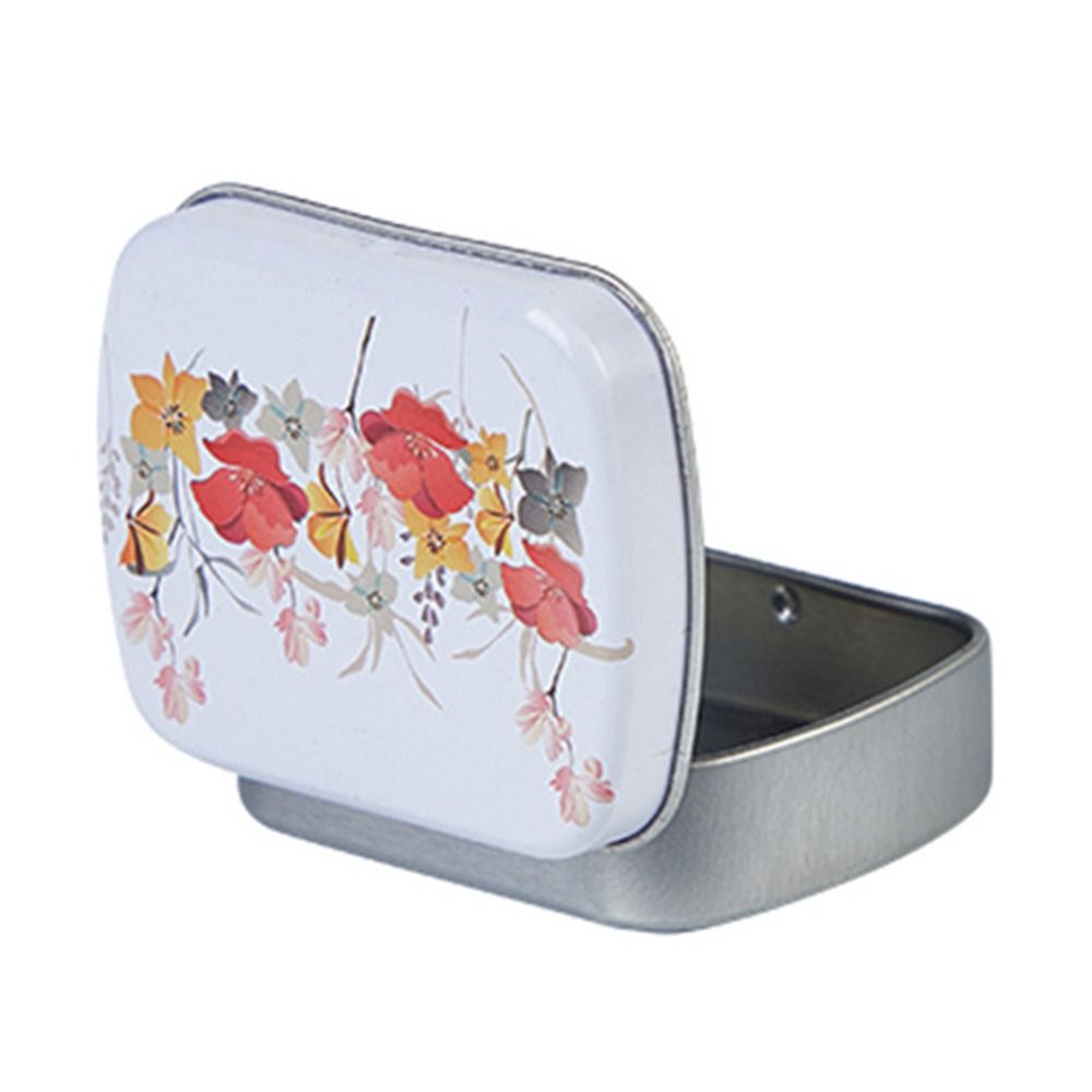 Draagbare Mini Blikken Doos Metaal Met Deksel Ijzer Kan Meerdere Stijlen Opslagcontainer Kit Thuis: Deep Sapphire