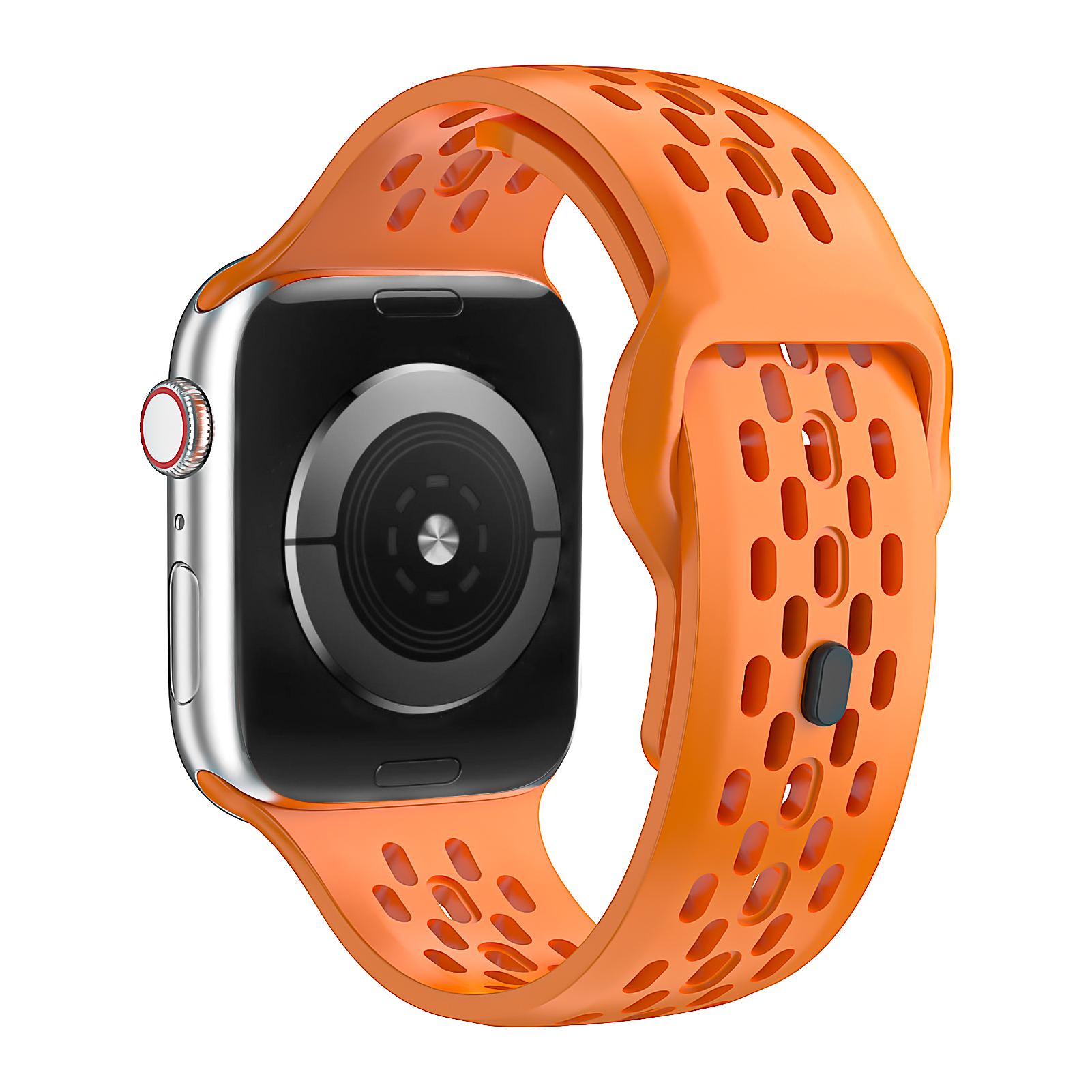 Sportsilikon för apple watch-armband 44mm 45mm 49mm 40mm 41mm 38mm 45 mm correa-armband iwatch-serien 9 8 7 6 5 se ultra 2 band: Blå vit / 22mm