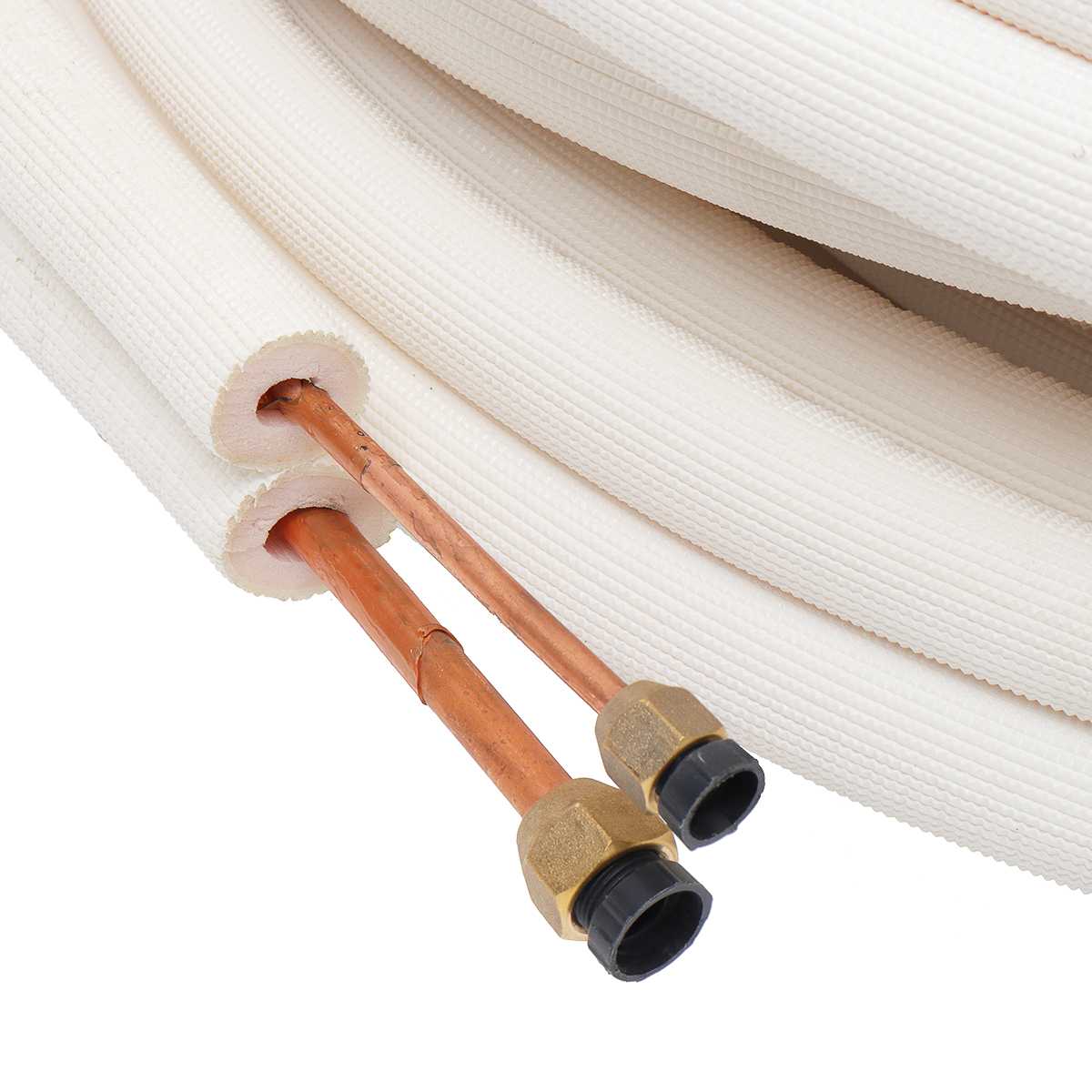 Tuyau isolé en cuivre pour climatiseur, 1/2/3/4/7m, 1/4 &quot;, 3/8&quot;