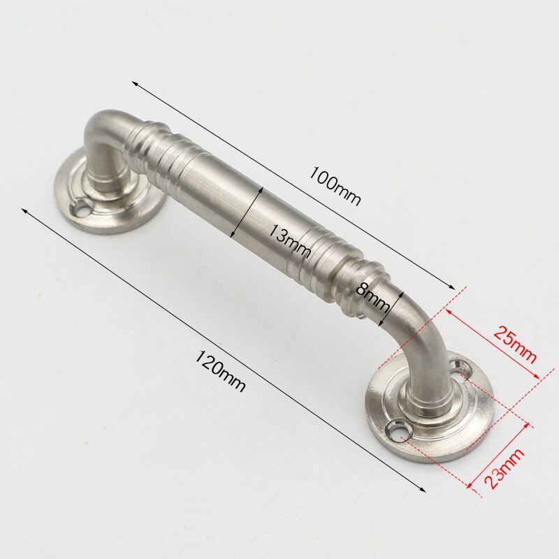 KAK Stainless Steel Door Handles for Interior Doors Bedroom Kitchen Door Pulls Fire-proof Door Handle Cabinet Handle Hardware: Length 120mm