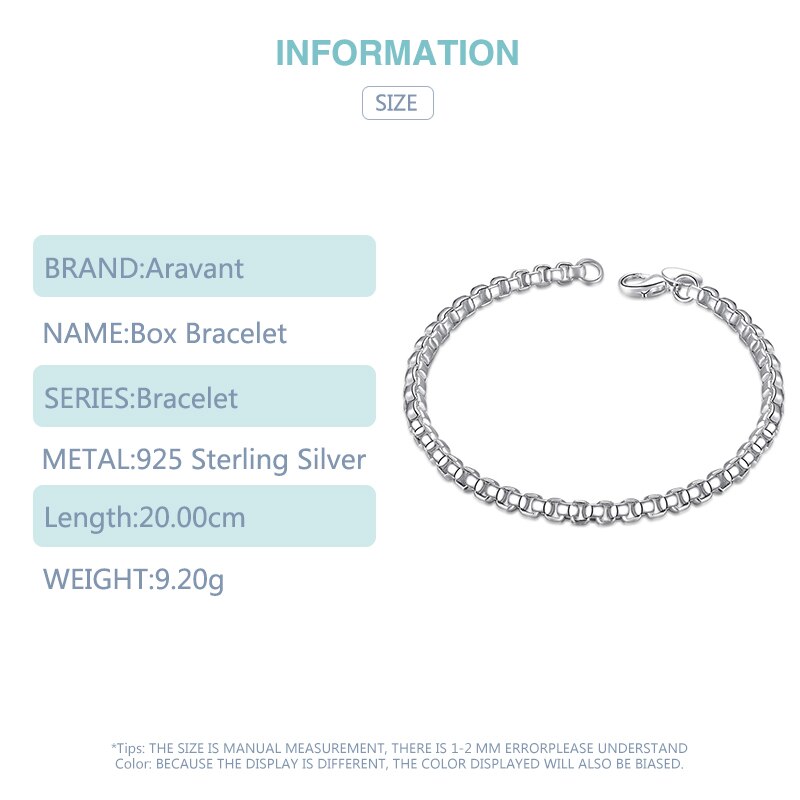 Gioielli da donna in argento Sterling 925 con cinturino a catena da 5mm