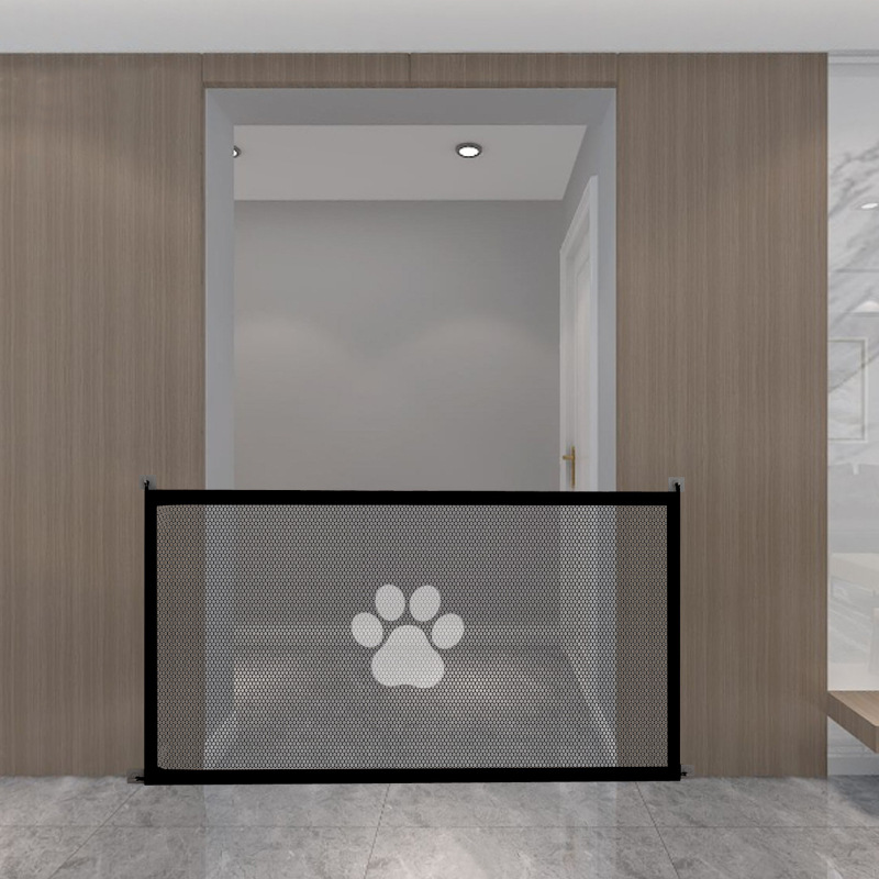 Pet Divider Fence Dog Divider Net Portable Folding Dog Barrier Safety Net Fence Free of Holes: S / WHITE