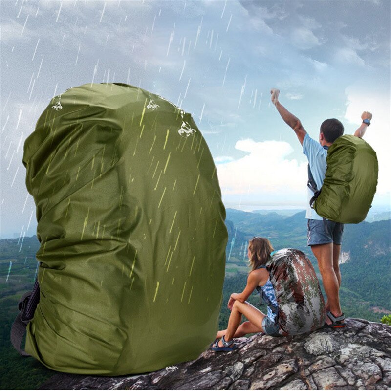 30-40L Reflektierende Wasserdichte Rucksack Regen Cover Outdoor Sport Nacht Radfahren Sicherheit Licht Regenschutz Fall Tasche Camping Wandern