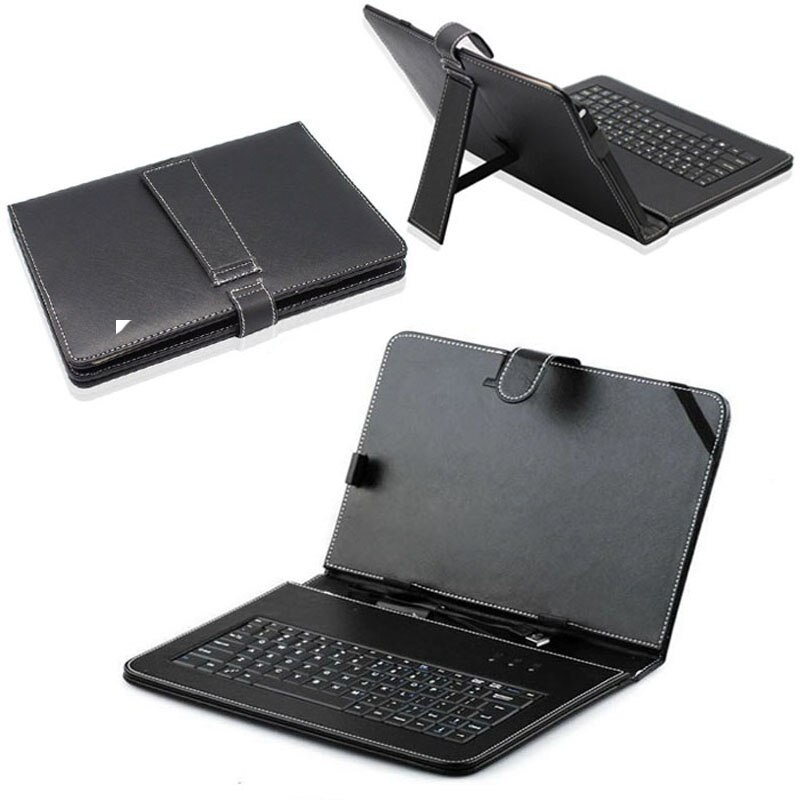 10.1 cal nadaje się do tablet z androidem etui ze skóry i poliwęglanu pokrywa ochronna klawiatura USB stojak pulpit biuro rozrywki laptop PC