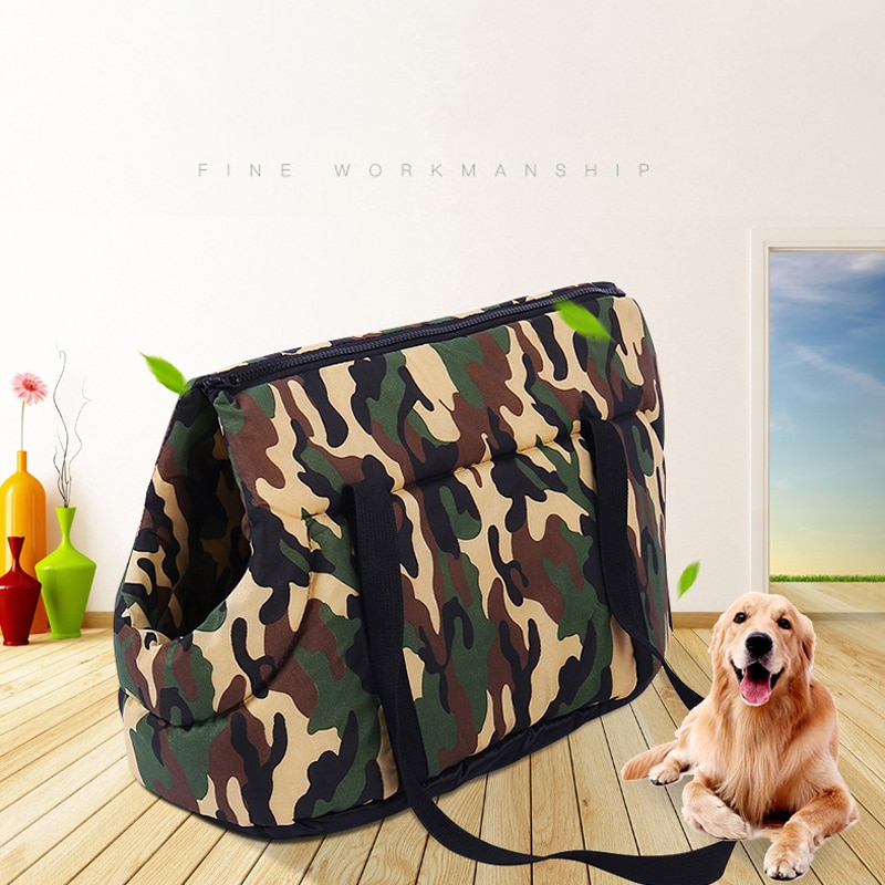 Camouflage Hond Draagtassen Voor Kleine Honden Katten Outdoor Reizen Huisdier Handtas Rugzak Draagbare Puppy Sling Bag Hond Producten