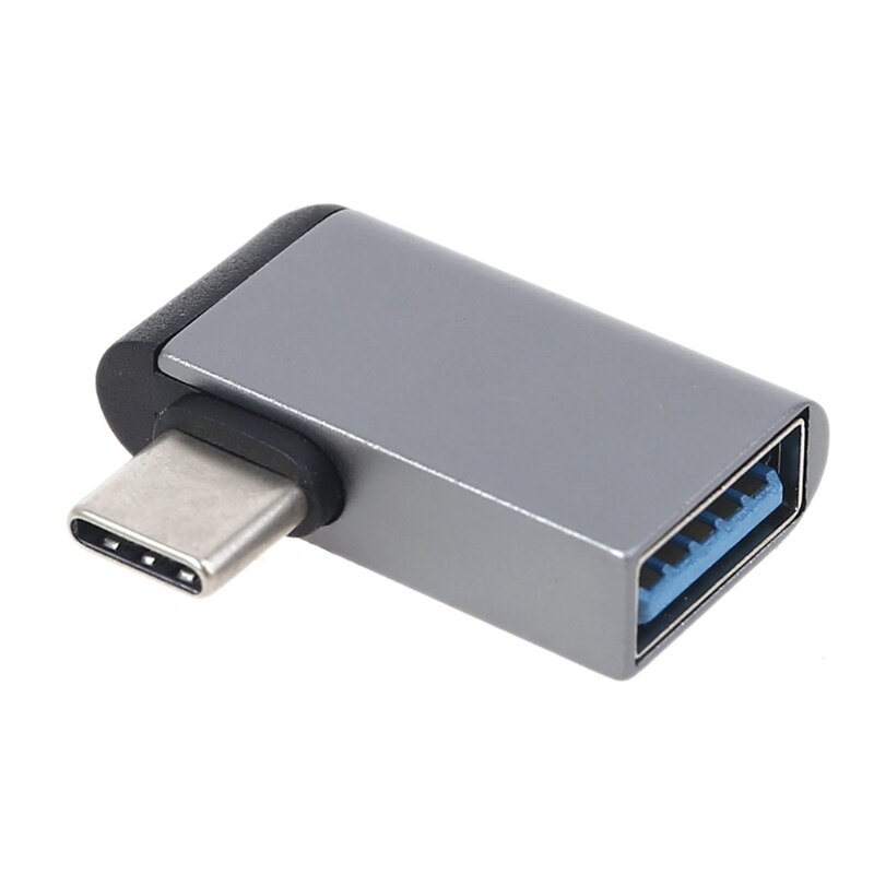 Metalen 90 Graden Usb C Naar Usb 3.0 Female Otg Adapter Voor Macbook Hua-Wei Tablet X7JC