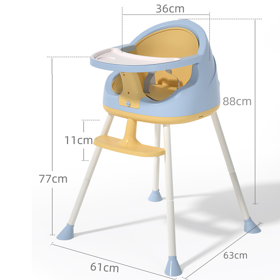 Silla de comedor portátil multifuncional para bebé, plegable, segura, para niños, mesa de comedor y silla