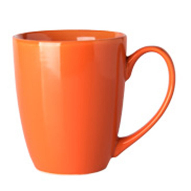 Mellem enkle og søde krus kaffe kop personlighed keramiske kop husholdning te kop: Orange