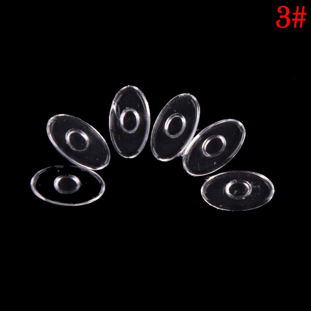10 stuks = 5 paar handige, zachte, antislip siliconen neuspads voor brillen, zonnebrillen, schroefdopjes: 3