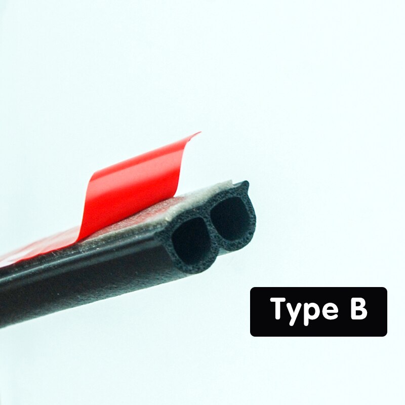 P Z D B Type 4 Meter Auto Deur Afdichting Weatherstripping Deur Rubberen Afdichting Strip Auto Geluidsisolatie Rubber Afdichting voor Auto Rubber: B-Type 4M
