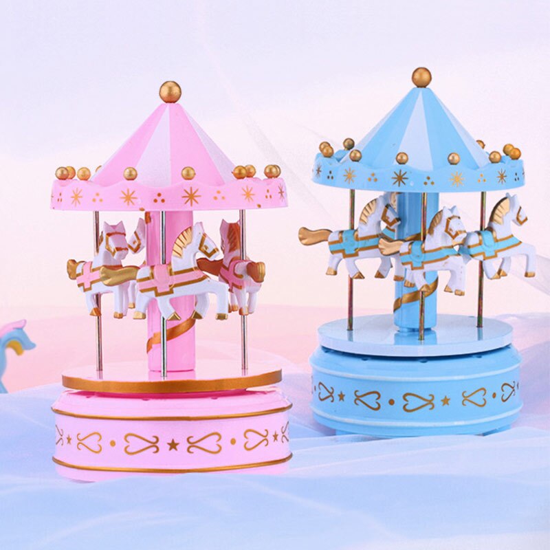 Carousel Music Box Melody Birthday Christmas Festival Musical for Children Kids DIN889