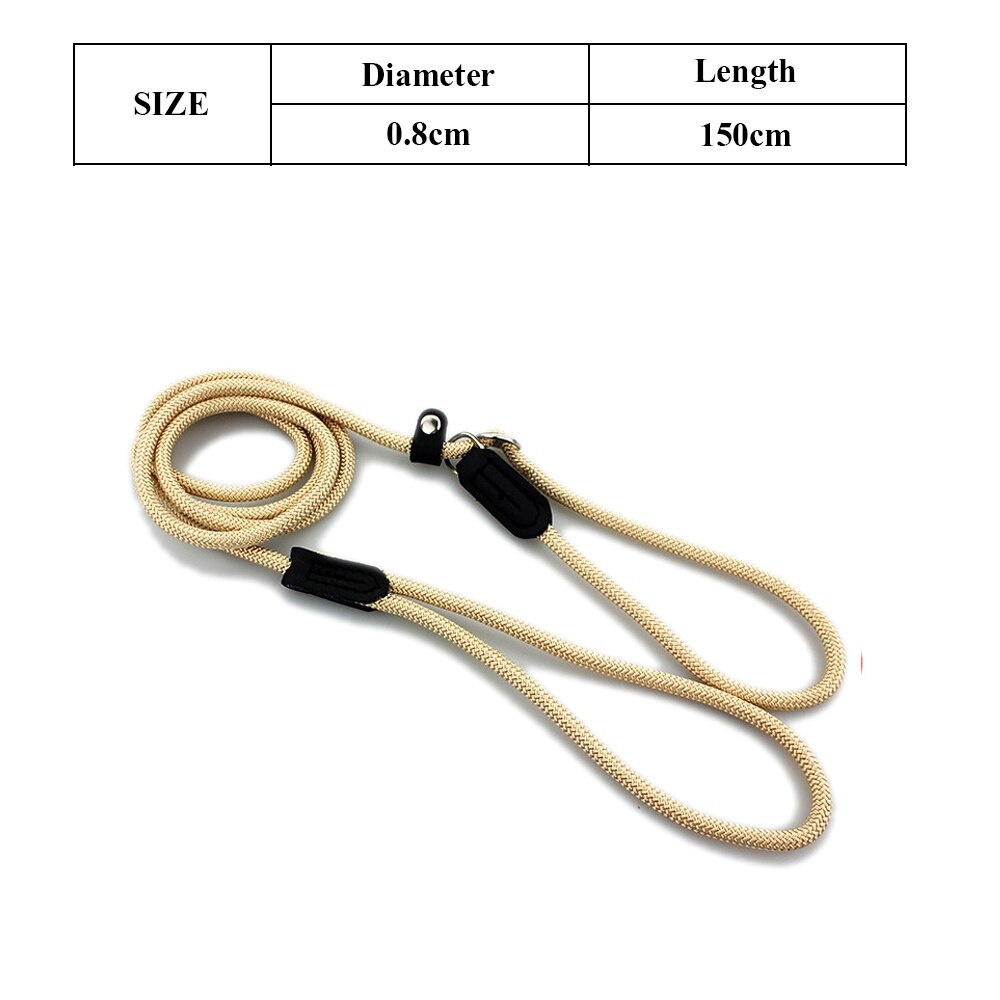 Haustier Hund Leine Seil Für Kleine Mittel groß Hund Katze Blei Welpe Leine Chihuahua dauerhaft Haustier Leinen nutzbar machen Hund-kragen Haustier Produkte: Beige m-ys0015