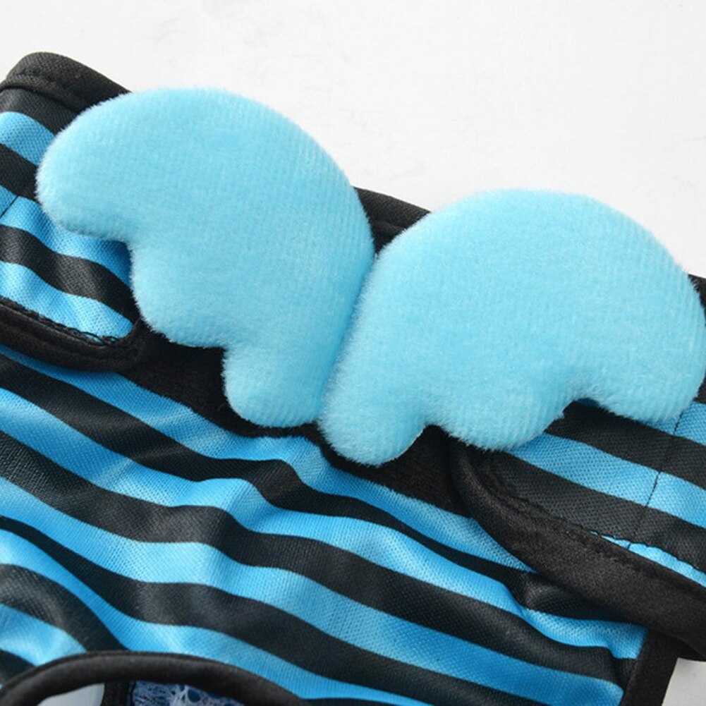 Striped S-XL Dog Physiological Pants Diaper Washable Female Dog Shorts Panties Menstruation Sanitary Underwear Briefs For Dog