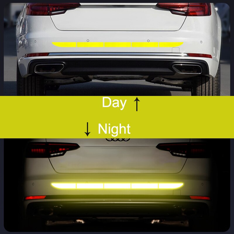 Car Reflective Tape Warning Mark Reflective Exterior Car Trunk Stickers DIY