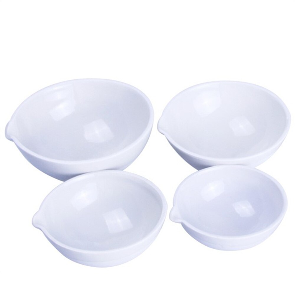 50-1000ml Evaporating Dish,Round Bottom,,Lab Ceramic Dish with spout For Chemistry Laboratory