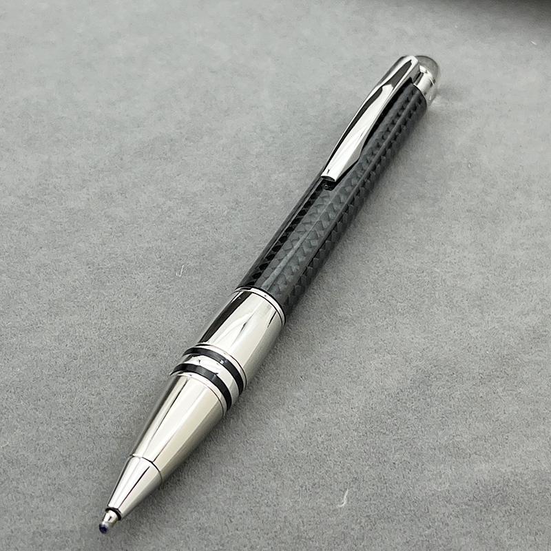 Yamalang Luxury Ballpoint Rollerball Pen Platinum-plated Clip Bussiness Material Carbon Fiber Starwakor: lanvender / black