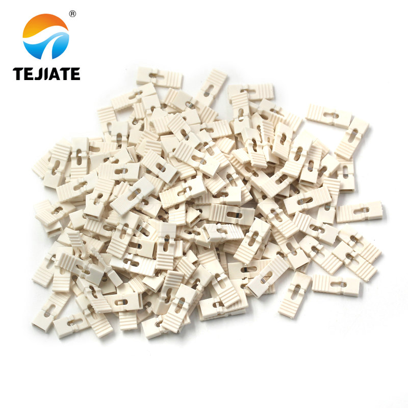 Capuchon de cavalier, 100 pièces, capuchon de court-circuit, espacement 2.54mm, noir, jaune, bleu, rouge, bloc de court-circuit, capuchon de connecteur à broche, capuchon à longue poignée: Marron