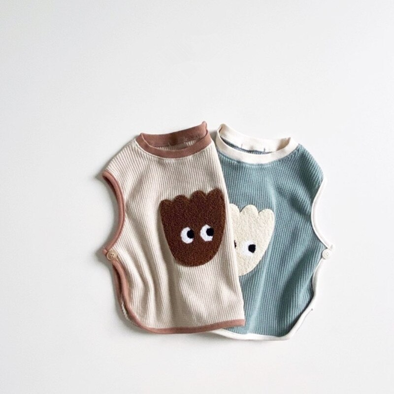 Nouveauté Enfants Filles Motif Ours Gilet