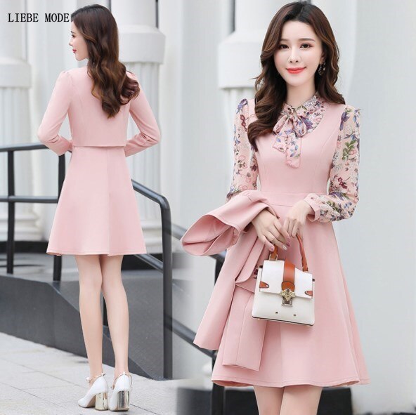 Damen Beiläufige Kurze Kleid Anzüge Süße Jacke und Kleid 2 Stück einstellen Outfit Büro Tragen Frauen Kleid mit Blazer Rosa gelb Grün