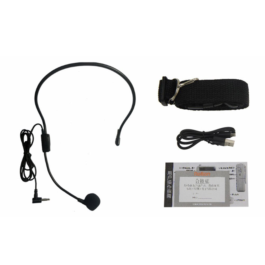 Stabiele Tailleband Met Bedrade Microfoon Usb Opladen Stereo Geluid Leraar Training Guide Praktische Fm Radio Voice Versterker