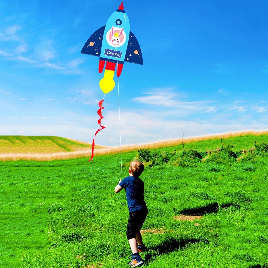 Cartoon Kite - 126x80cm - Polyester - Single Line with Tail - Outdoor Sport Toy for Kids