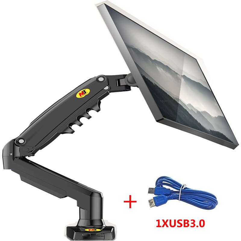 NORTH BAYOU F80 resorte de Gas 17-30 pulgadas escritorio LED LCD Monitor soporte brazo ergonómico puntal de Gas Flexi montaje carga 2 ~ 9kgs