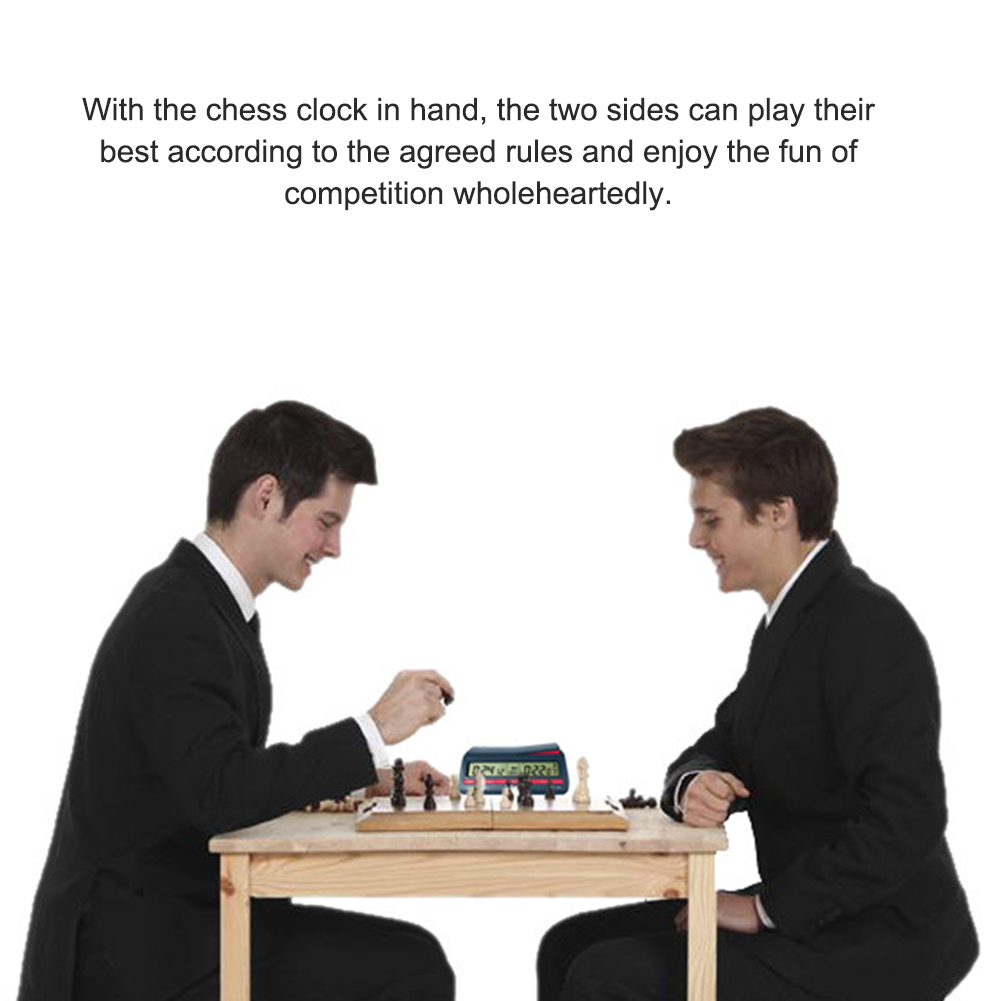 Count Up Down Timer Digital Chess Clock Plastic Battery Powered Multifunctional Lightweight for Family Personal Use