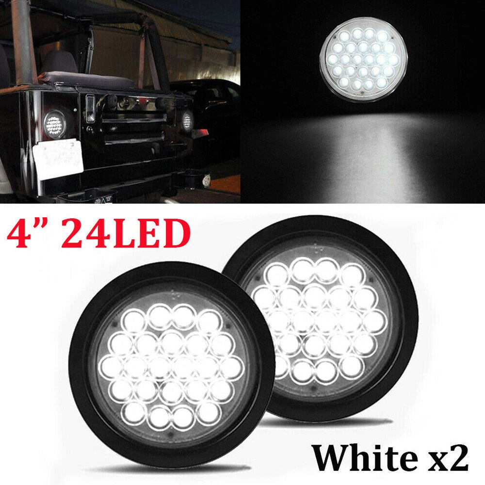 24LED Truck Tail Light 3 Wires Truck Trailer Tail Light Reverse Backup