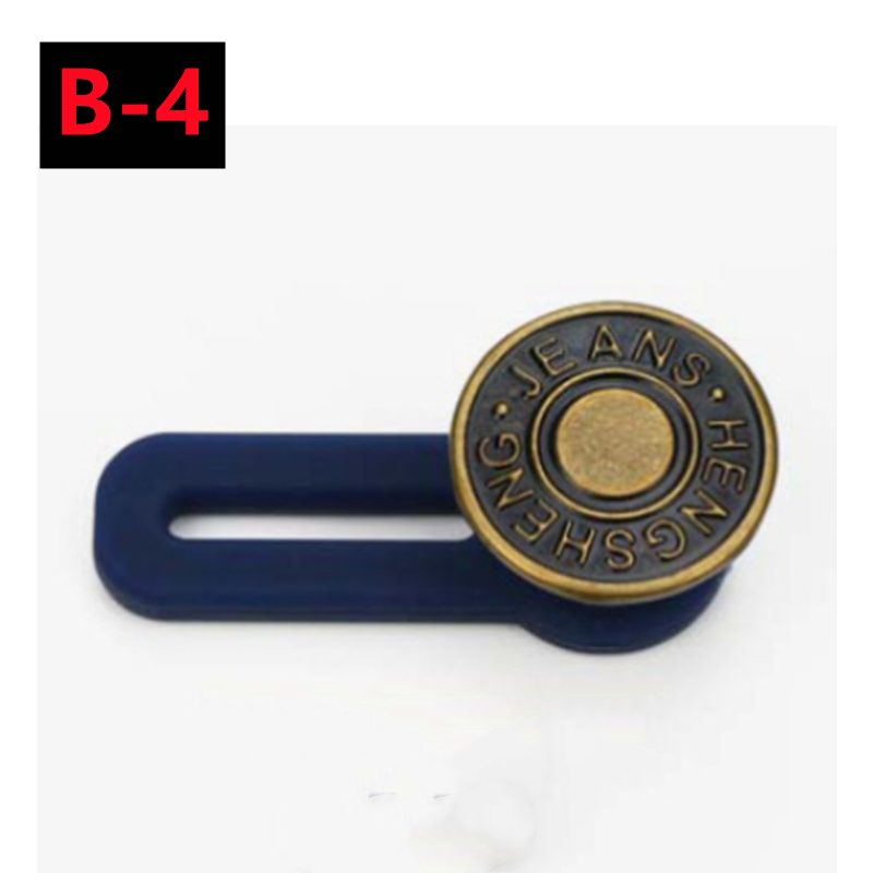 Extensor de botón de Metal para pantalones vaqueros, costura gratis, extensores de cintura retráctiles ajustables, expansor de cintura con botón, 10/5/1 ud.: 3 # / Opaco