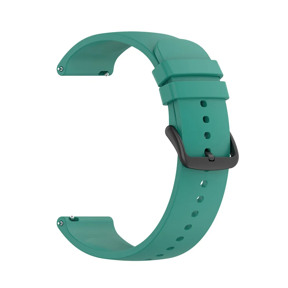 20mm 22mm silikonebånd til xiaomi watch  s4/s3/s2/s1 pro rem til huawei ur/garmin armbånd vandtæt armbånd til amazfit: Blå hvid / 22mm