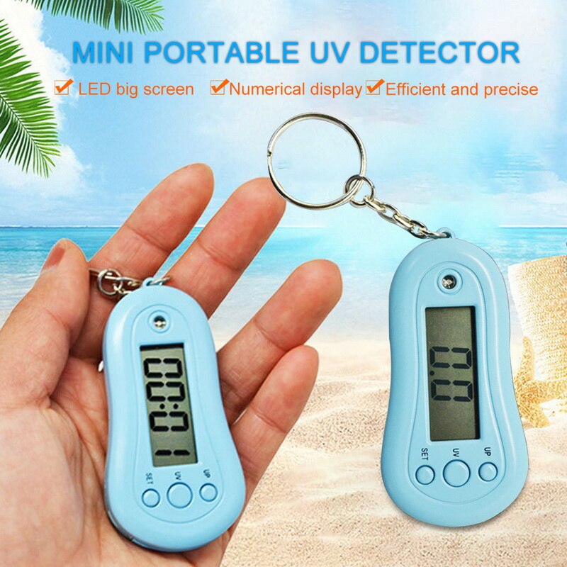 Mini détecteur UV bleu matériel portatif d'abs avec le porte-clés sans batterie 7.7*3.6*1.2CM 1 pièces