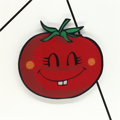 Leuke groenten komkommer corn tomaat Broche Acryl Pin Badges Pictogrammen op De Rugzak Medaille Decoratie Badge voor Kleding: S