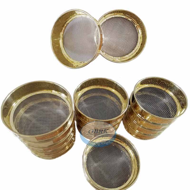 8Inch Brass Frame Test Sample Sieves Mesh Sieve Standard Test Sieves ASTM Precision Electroformed Sieves Analysis Sieve