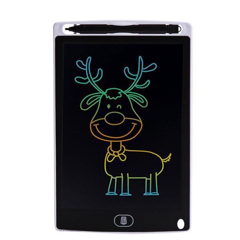 LCD da 8.5 pollici Scrittura Tablet Scrittura A Mano Tavolo Da Disegno Digitale Colorato Riscrivibili Lavagna Elettronica Notepad Bambini Giochi Di Disegno: 8.5inch color-White