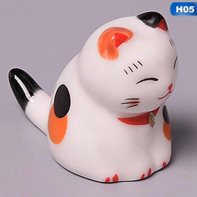Japanese Style Ceramic Chopsticks Holder Stand Cute Cat Chopstick Rack Pillow Care Rest Kitchen Decor Art Craft Tableware: 5