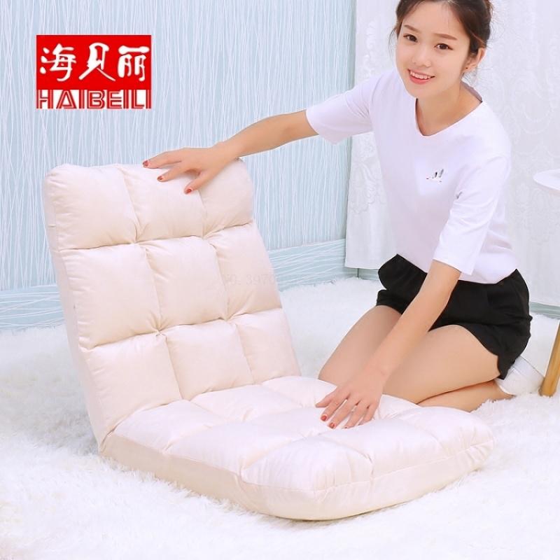 Flydbar polstret gulvstol doven sofa tatami ultrablød futon ergonomisk sofa i japansk stil med justerbar ryg i 5 positioner